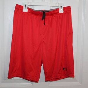 Boys Under Armour shorts, red youth large